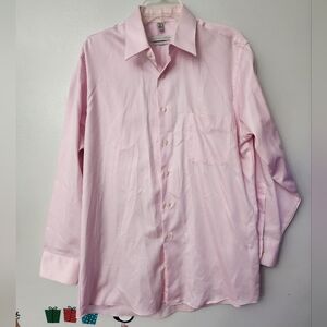 Geoffrey Beene Pink Dress Shirt 16 32/33 Regular fit